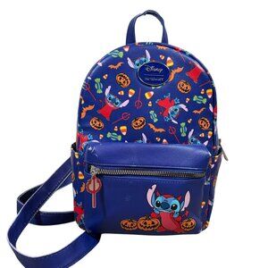 Disney Her Universe Lilo & Stitch Halloween Mini Backpack Purse Pumpkin Candy